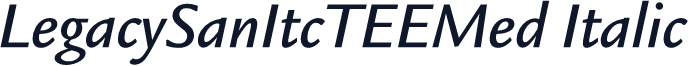 LegacySanItcTEEMed Italic