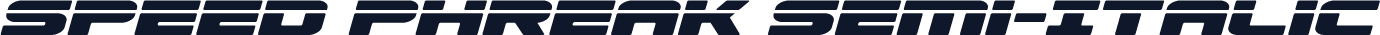 Speed Phreak Semi-Italic