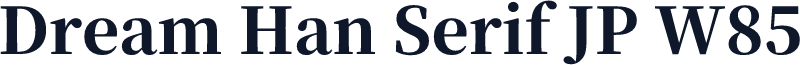 Dream Han Serif JP W85