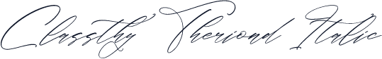Classthy Theriond Italic