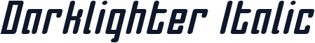 Darklighter Italic