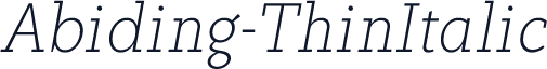Abiding-ThinItalic