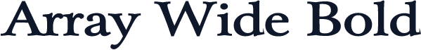 Array Wide Bold