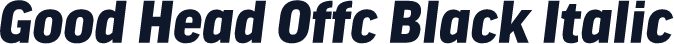 Good Head Offc Black Italic