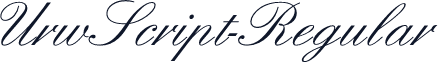 UrwScript-Regular