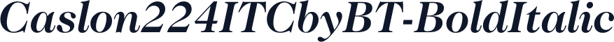 Caslon224ITCbyBT-BoldItalic