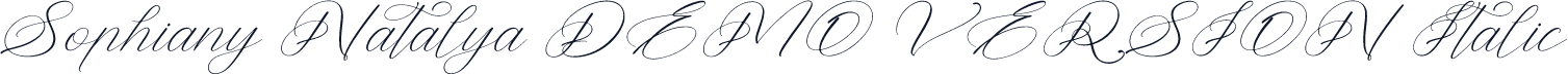 Sophiany Natalya DEMO VERSION Italic