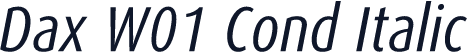 Dax W01 Cond Italic