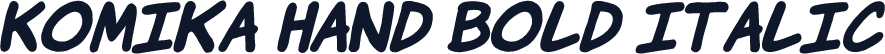 Komika Hand Bold Italic