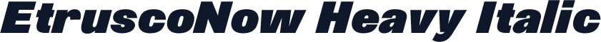 EtruscoNow Heavy Italic