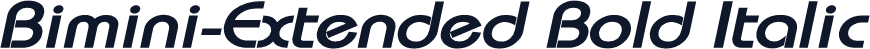 Bimini-Extended Bold Italic