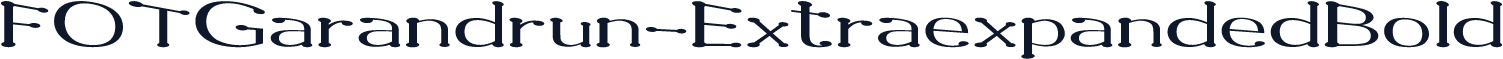 FOTGarandrun-ExtraexpandedBold