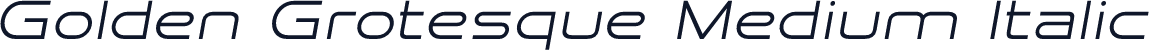 Golden Grotesque Medium Italic