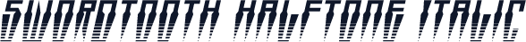 Swordtooth Halftone Italic