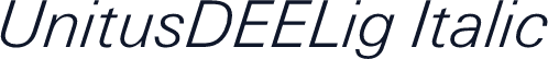 UnitusDEELig Italic