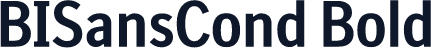 BISansCond Bold