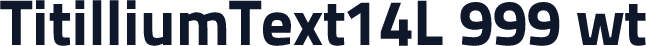 TitilliumText14L 999 wt
