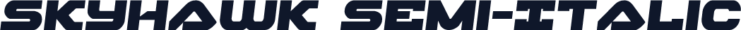 Skyhawk Semi-Italic