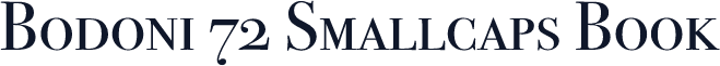 Bodoni 72 Smallcaps Book