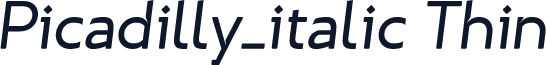 Picadilly_italic Thin