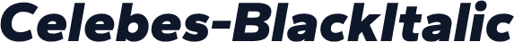 Celebes-BlackItalic