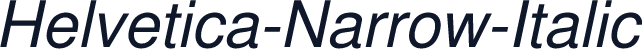 Helvetica-Narrow-Italic