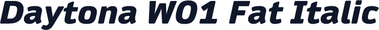 Daytona W01 Fat Italic