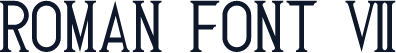 Roman Font 7