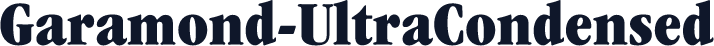 Garamond-UltraCondensed