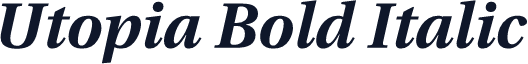 Utopia Bold Italic