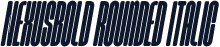 Nexusbold Rounded Italic