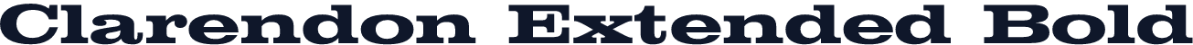 Clarendon Extended Bold