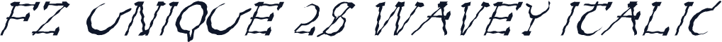 FZ UNIQUE 28 WAVEY ITALIC