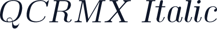 QCRMX Italic