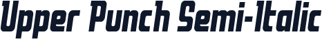 Upper Punch Semi-Italic