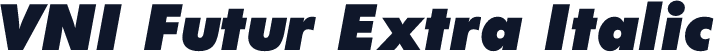 VNI Futur Extra Italic