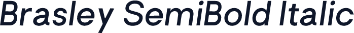 Brasley SemiBold Italic