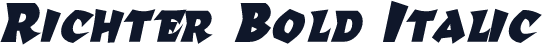 Richter Bold Italic
