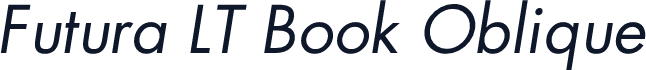 Futura LT Book Oblique
