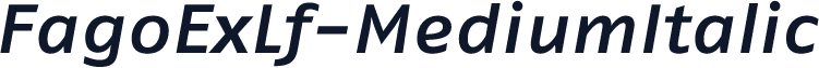 FagoExLf-MediumItalic