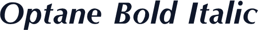Optane Bold Italic
