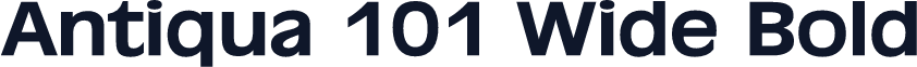 Antiqua 101 Wide Bold