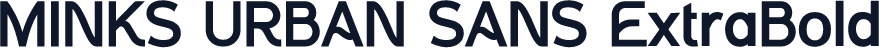 MINKS URBAN SANS ExtraBold