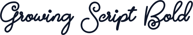 Growing Script Bold