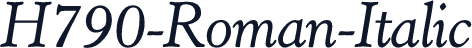 H790-Roman-Italic