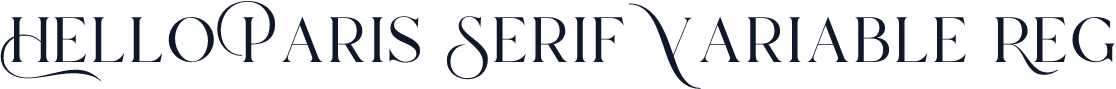 Hello Paris Serif Variable Reg