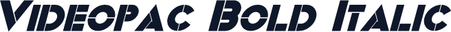 Videopac Bold Italic