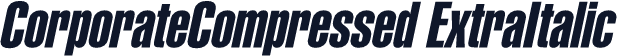 CorporateCompressed ExtraItalic