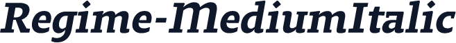 Regime-MediumItalic
