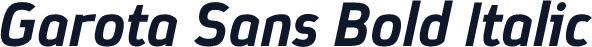 Garota Sans Bold Italic
